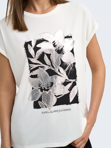 T-shirt 'ONLFREE NEW' ONLY en blanc
