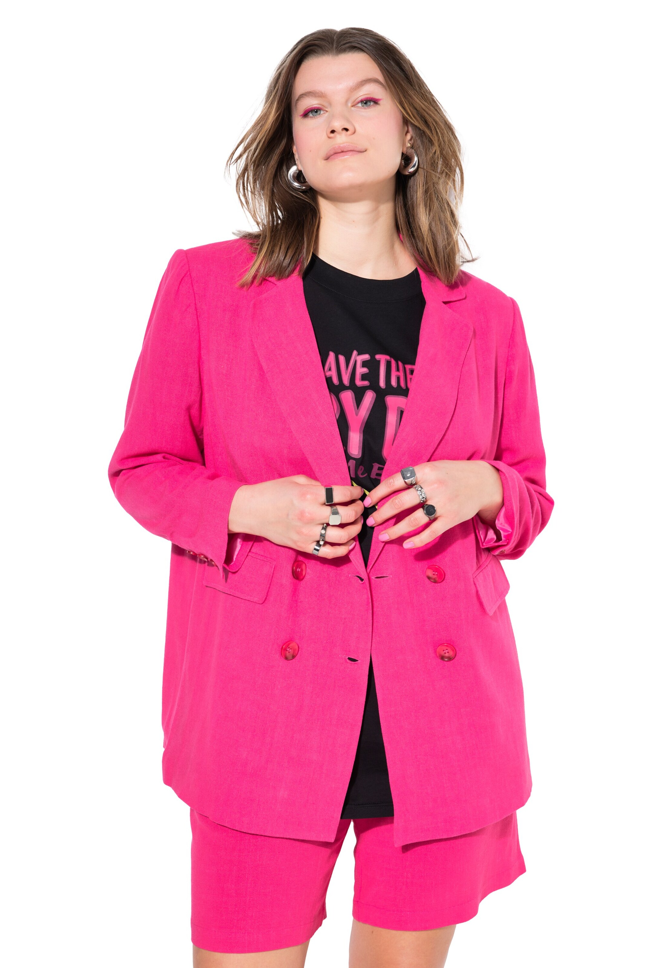 Studio Untold Blazer in Pink: front