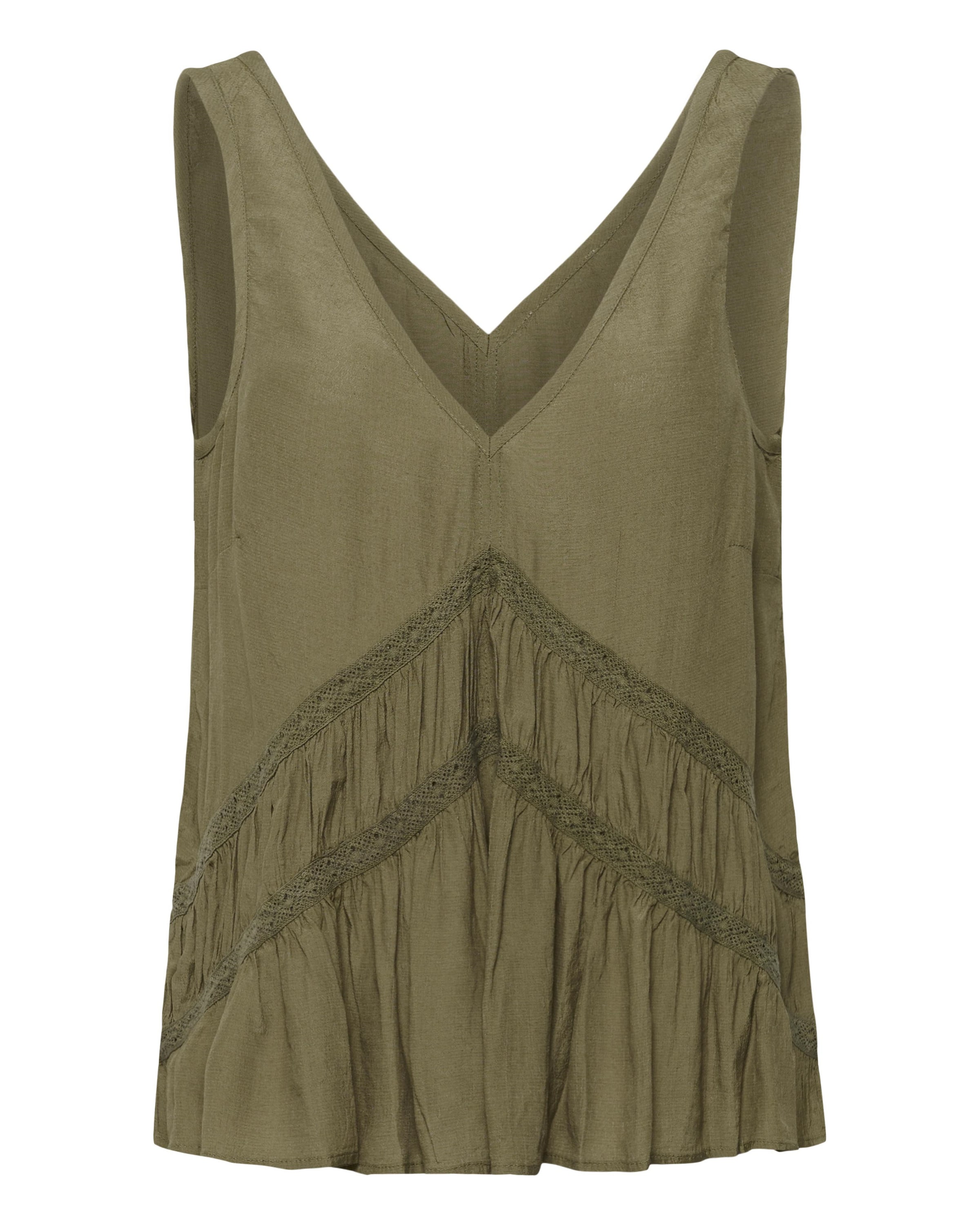 SOAKED IN LUXURY Top 'Kleio' in Groen: voorkant