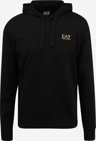 EA7 Emporio Armani Sweatshirt in Black: front