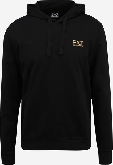 EA7 Emporio Armani Sweatshirt i gylden gul / sort, Produktvisning