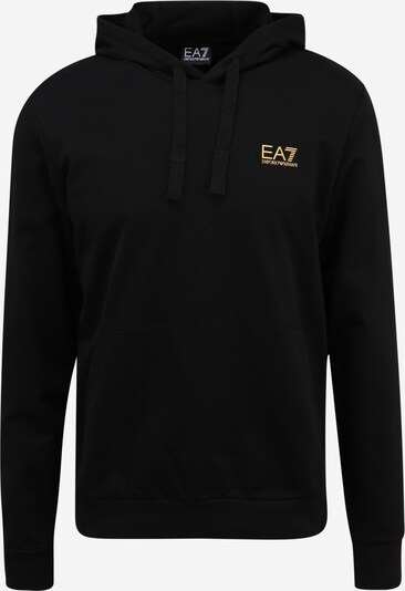 EA7 Emporio Armani Sweatshirt in goldgelb / schwarz, Produktansicht