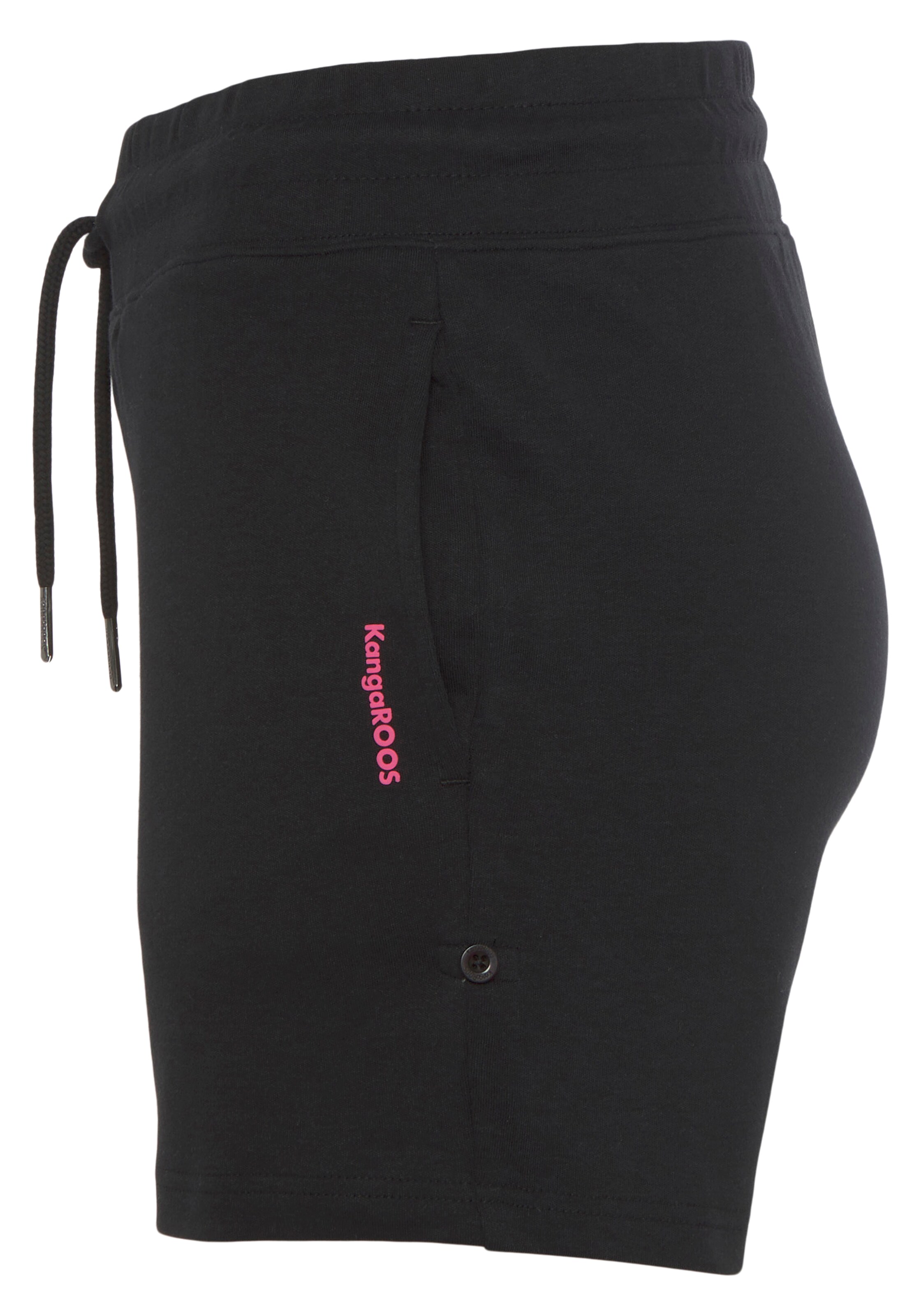 KangaROOS Regular Workout Pants in Black