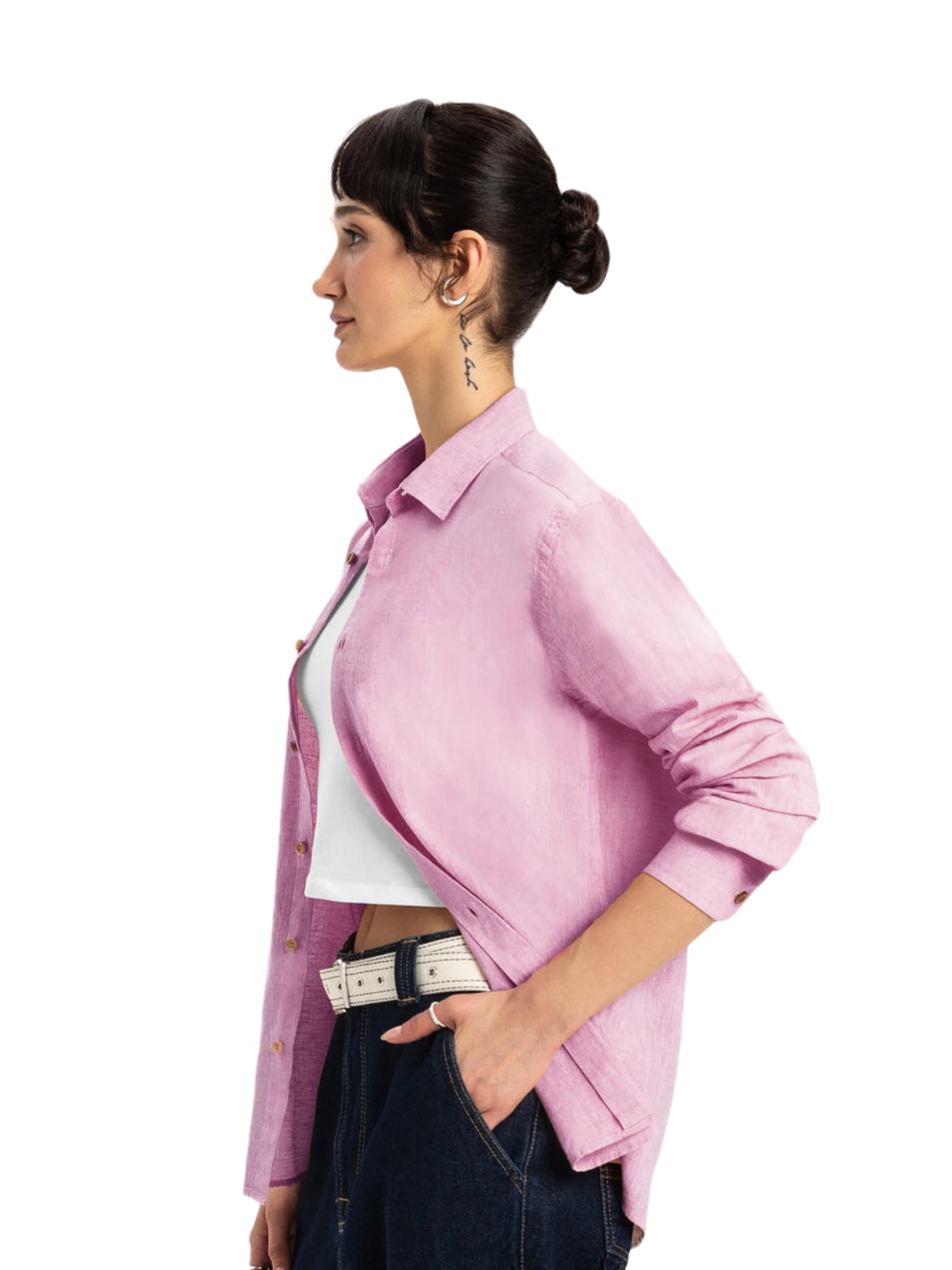 UNIQVIBE Bluse in Pink