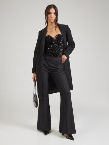 The Kooples Na zvonec Hlače | črna barva