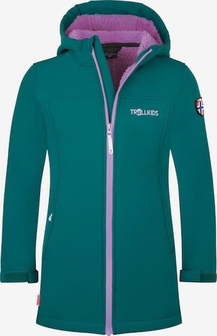TROLLKIDS Outdoor jacket in Green: front