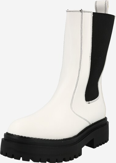 Nasty Gal Chelsea Boots in schwarz / weiß, Produktansicht