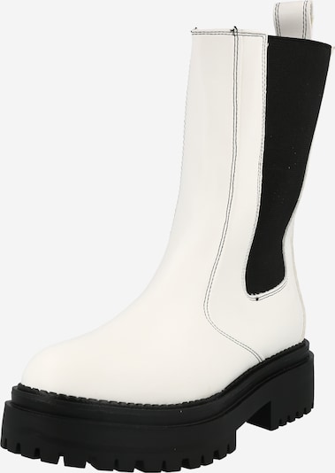 Nasty Gal Chelsea boots i svart / vit, Produktvy