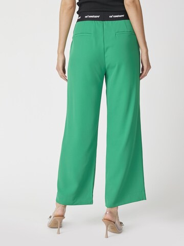 Wide Leg Pantalon co'couture en vert