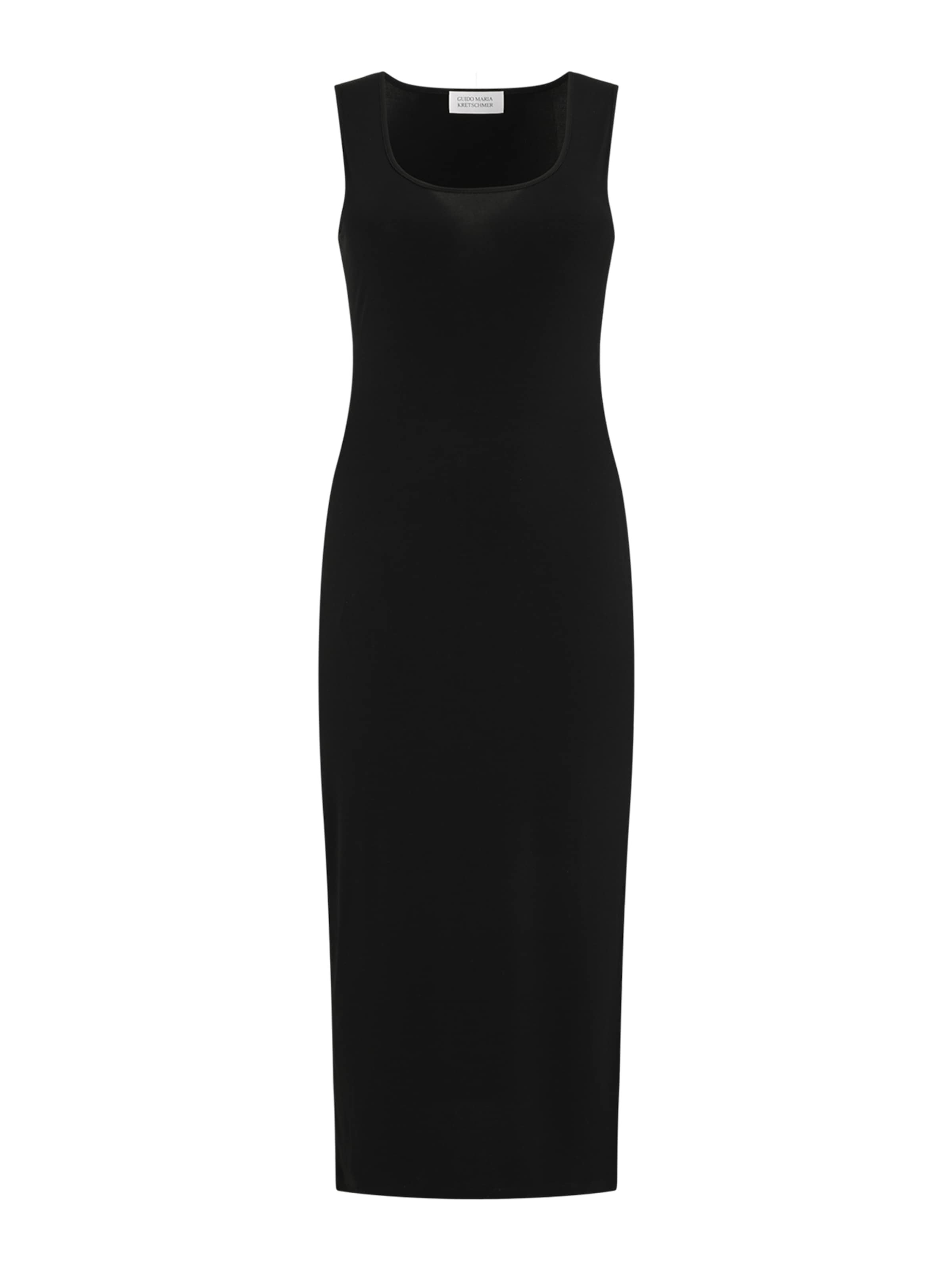 Guido Maria Kretschmer Curvy Рокля &#x27;Godja&#x27; в черно: отпред