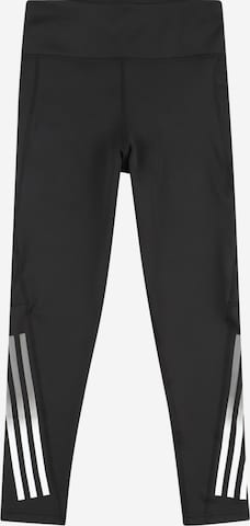 ADIDAS SPORTSWEAR - Skinny Calças de desporto 'Aeroready 3-Stripes High-Rise Optime ' em preto: frente