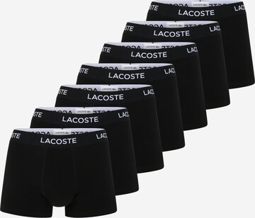 Boxers LACOSTE en noir : devant