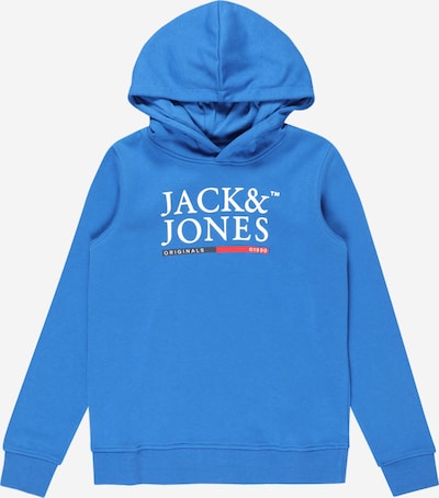 Jack & Jones Junior Sweat 'Codyy' en bleu marine / bleu ciel / rouge / blanc, Vue avec produit