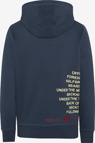 Polo Sylt Zip-Up Hoodie in Blue