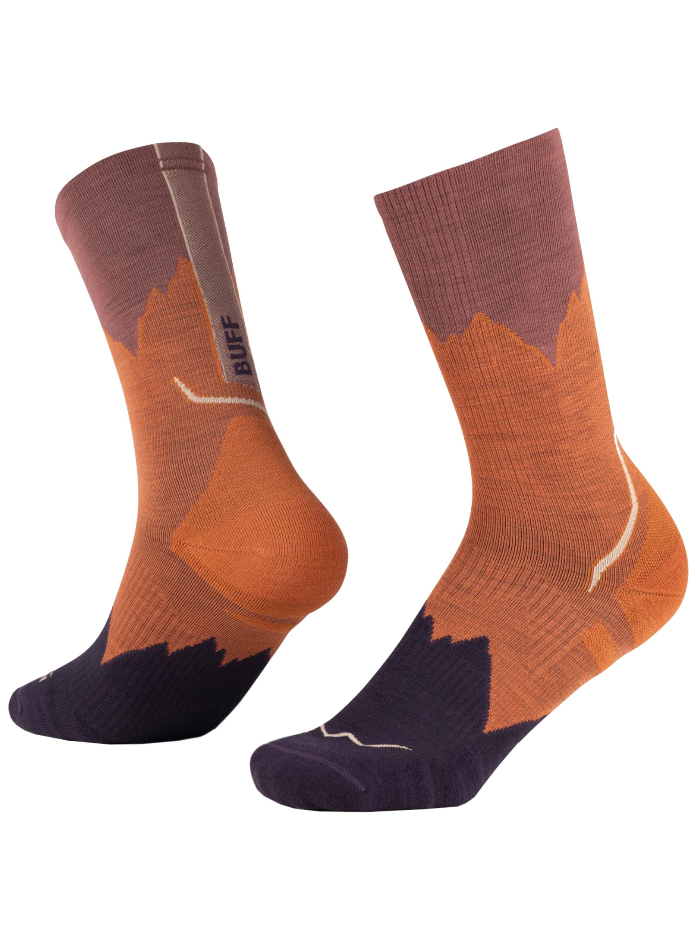 BUFF Socken 'BUFF Merino Lightweight Crew Socks'‌‌‌‌‌‌‌‌‌‌ in Braun: Vorderseite