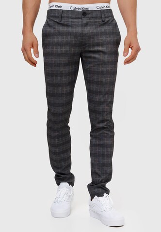 INDICODE JEANS Slimfit Chinohose 'Rodekro' in Grau: Vorderseite