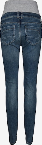 MAMALICIOUS Slimfit Jeans 'SAVANNA' in Blauw