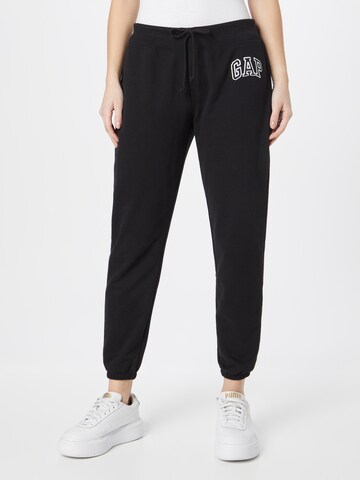 Tapered Pantaloni de la GAP pe negru: față