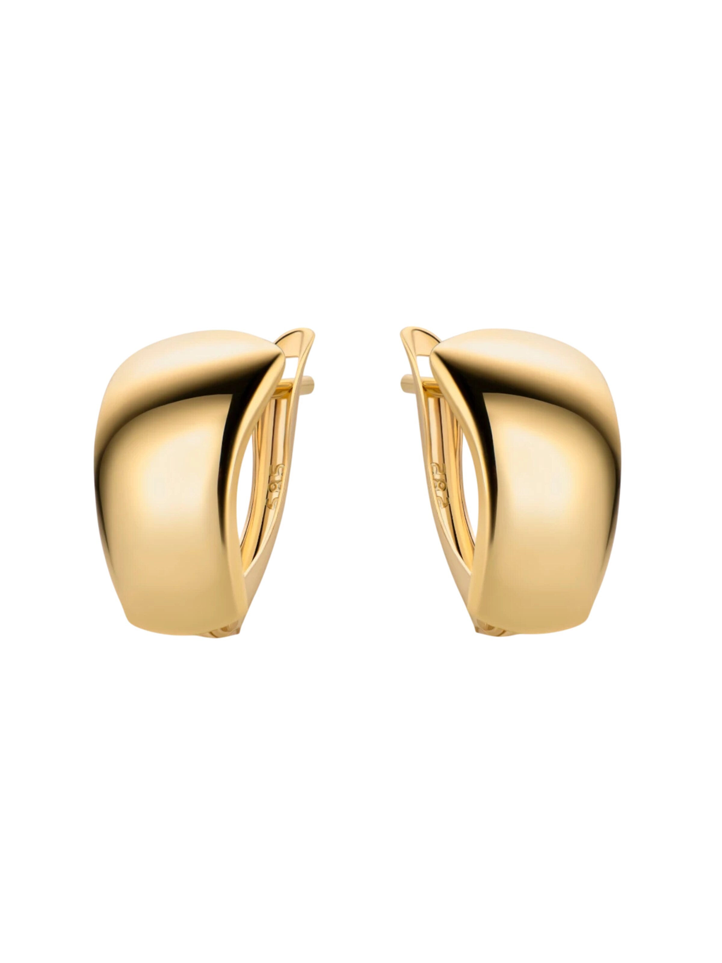 DIAMANT LETERNEL Earrings 'Ohrringe aus 375 Gelbgold' in Yellow
