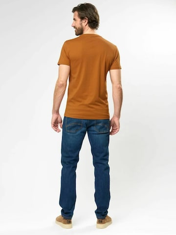 MCS Regular Fit Bluser & t-shirts 'Texas' i brun