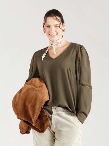 Vero Moda Curve - Blusa 'VMCalva' en verde: frente
