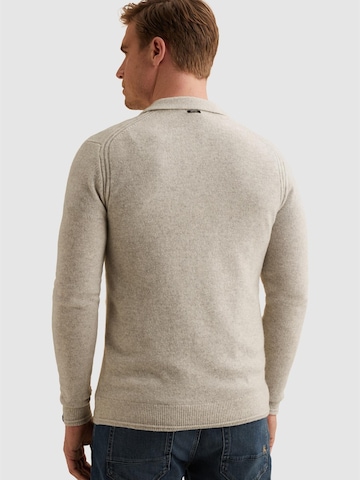 VANGUARD Pullover 'Pullover in wool with zip polo collar' i grå