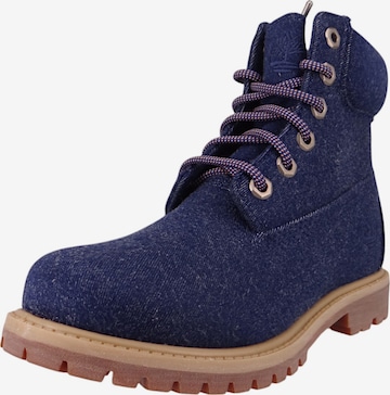 TIMBERLAND Schnürstiefelette in Blau: Vorderseite