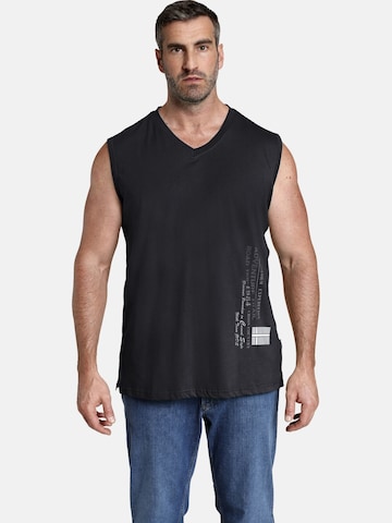 T-Shirt 'Laci ' Jan Vanderstorm en noir : devant