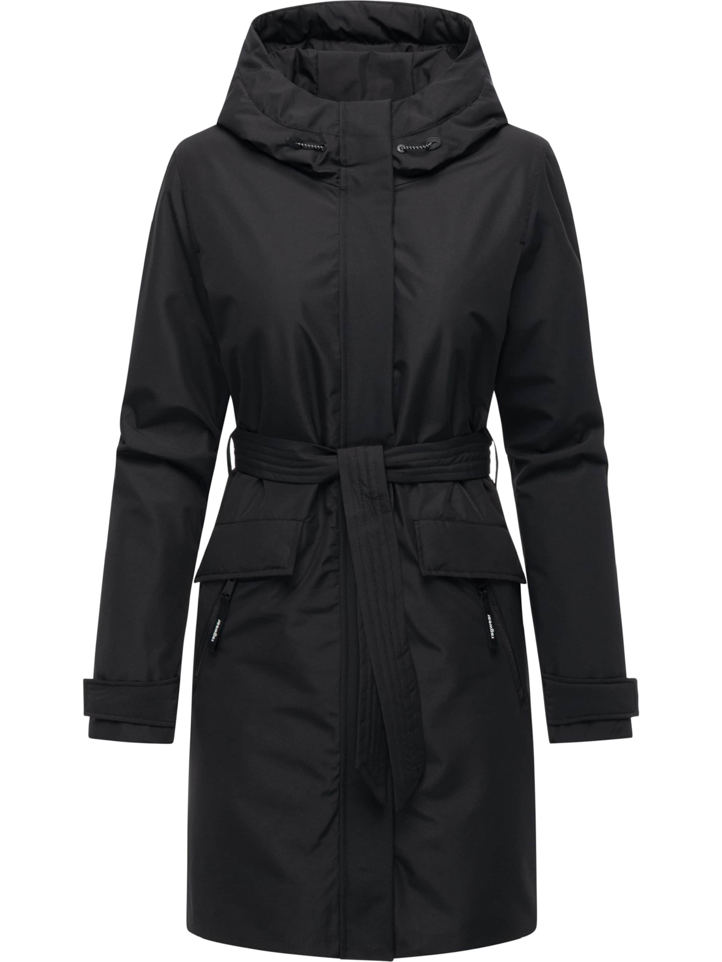 Palton funcțională 'Horatia' de la Ragwear pe negru