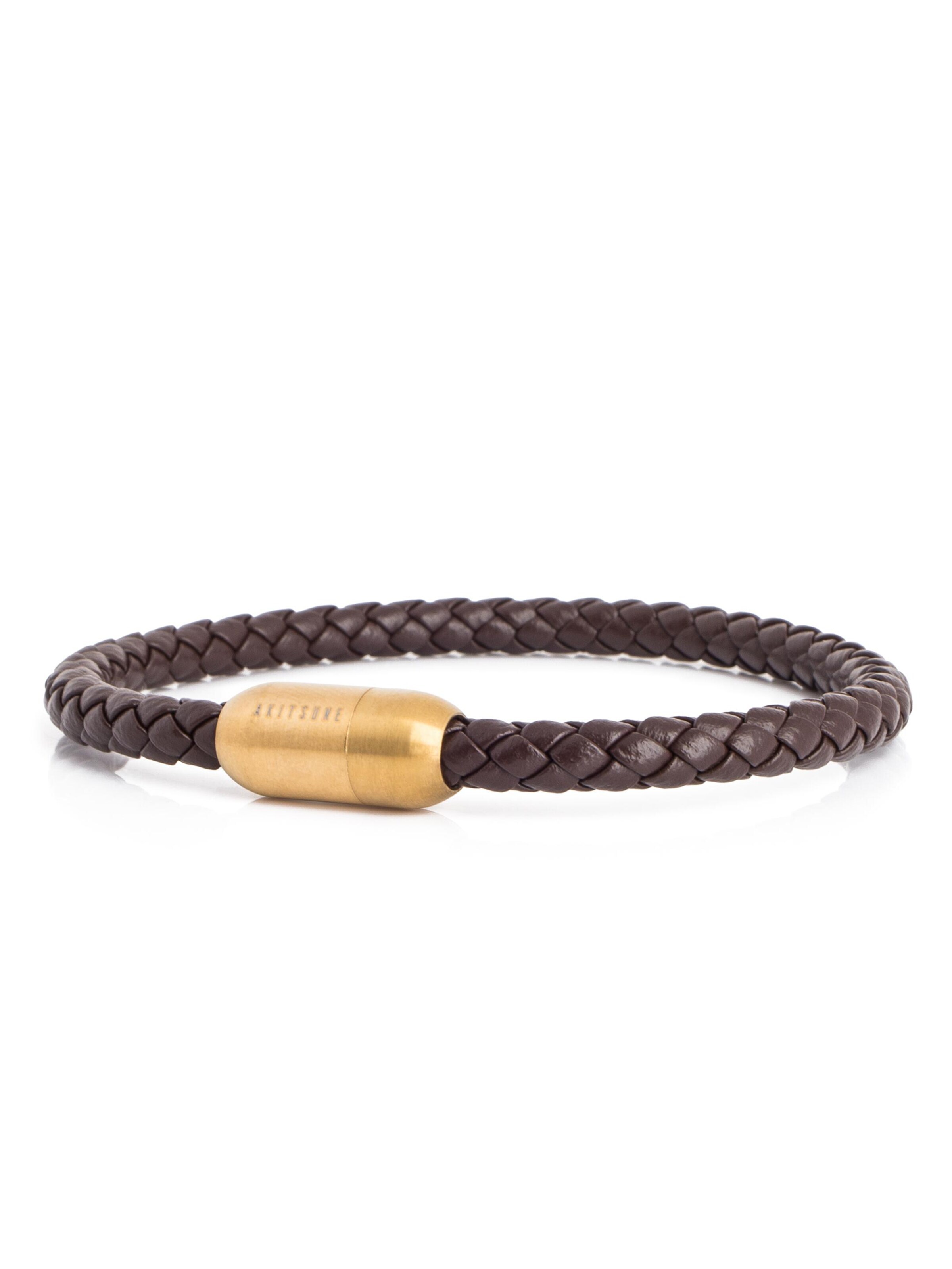 Akitsune Bracelet 'Silvus' in Brown: front