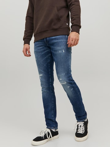 JACK & JONES Slimfit Jeans 'Glenn' in Blauw: voorkant