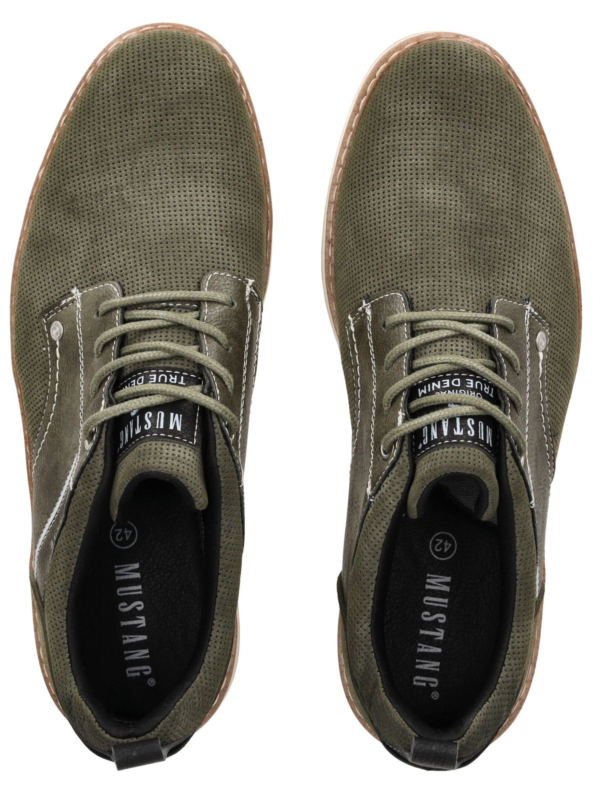 MUSTANG Athletic lace-up shoe in Green