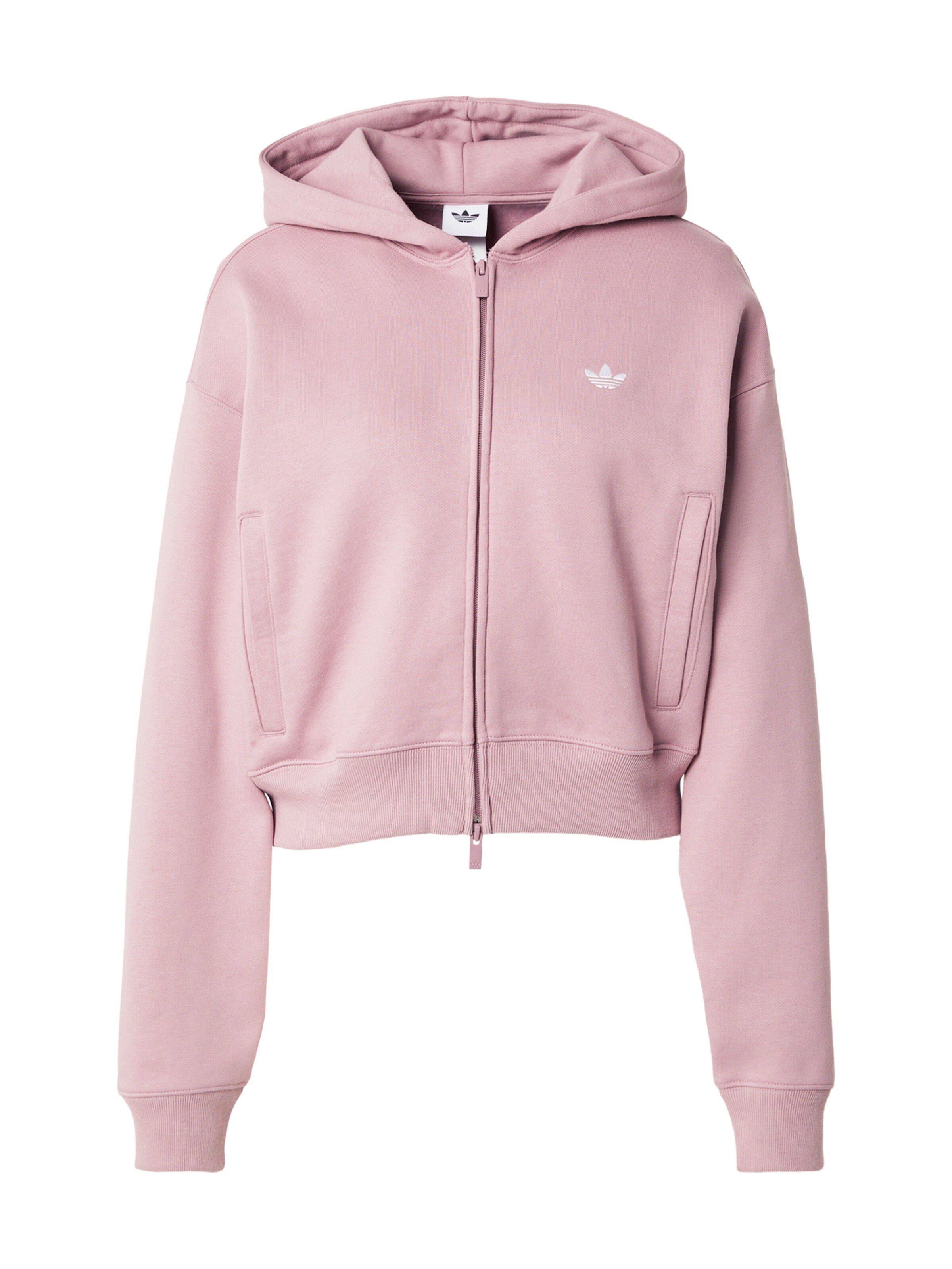 ADIDAS ORIGINALS Sweatjacke 'ESS' in XS in mauve, Produktansicht