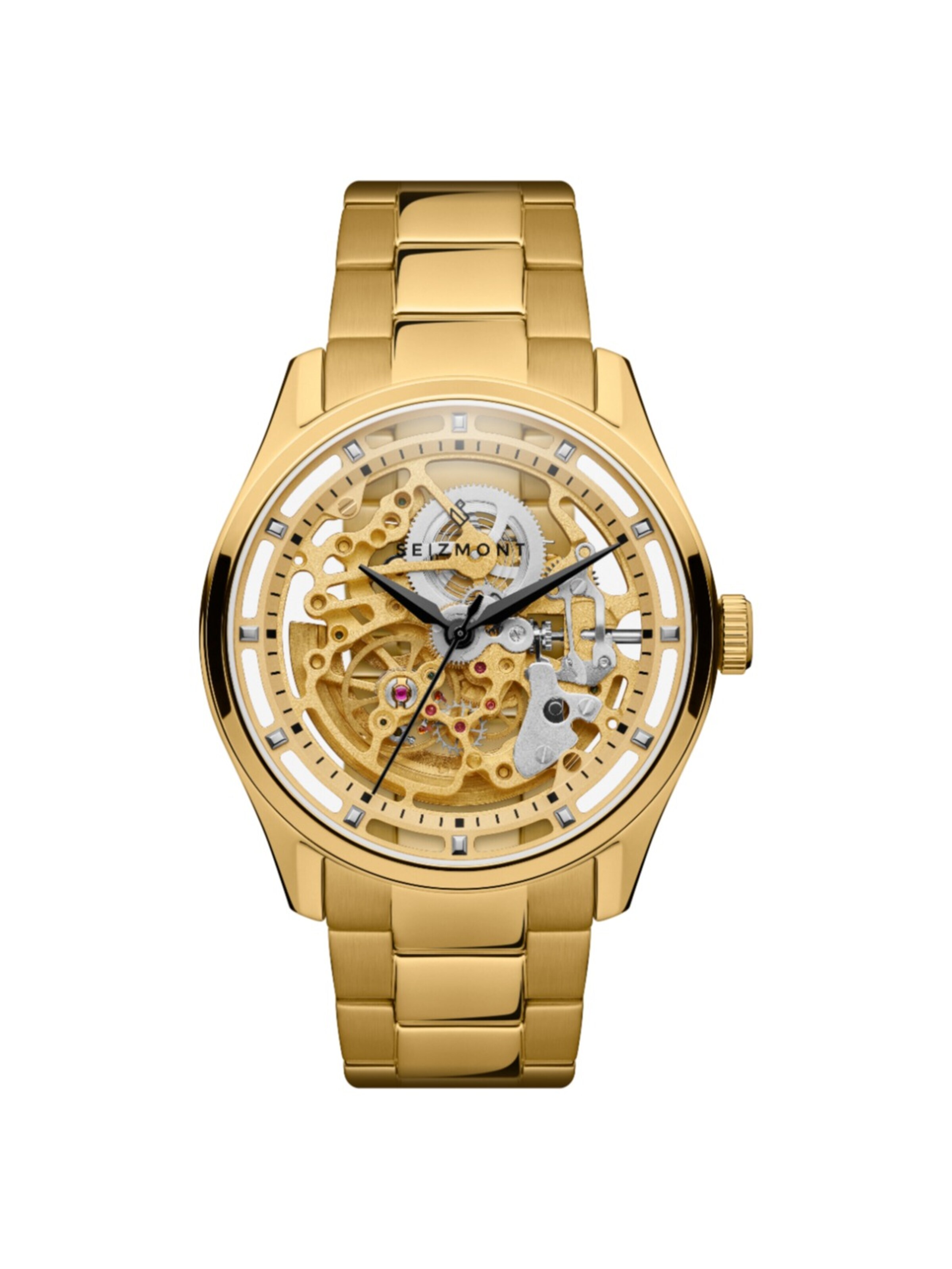 Seizmont Analog watch 'Motus' in Gold: front