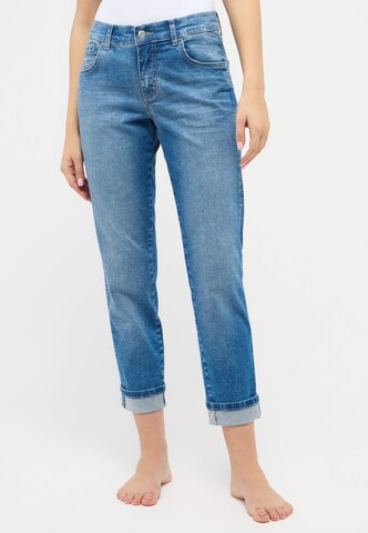 Angels Slimfit Jeans 'Darleen' in Blauw: voorkant