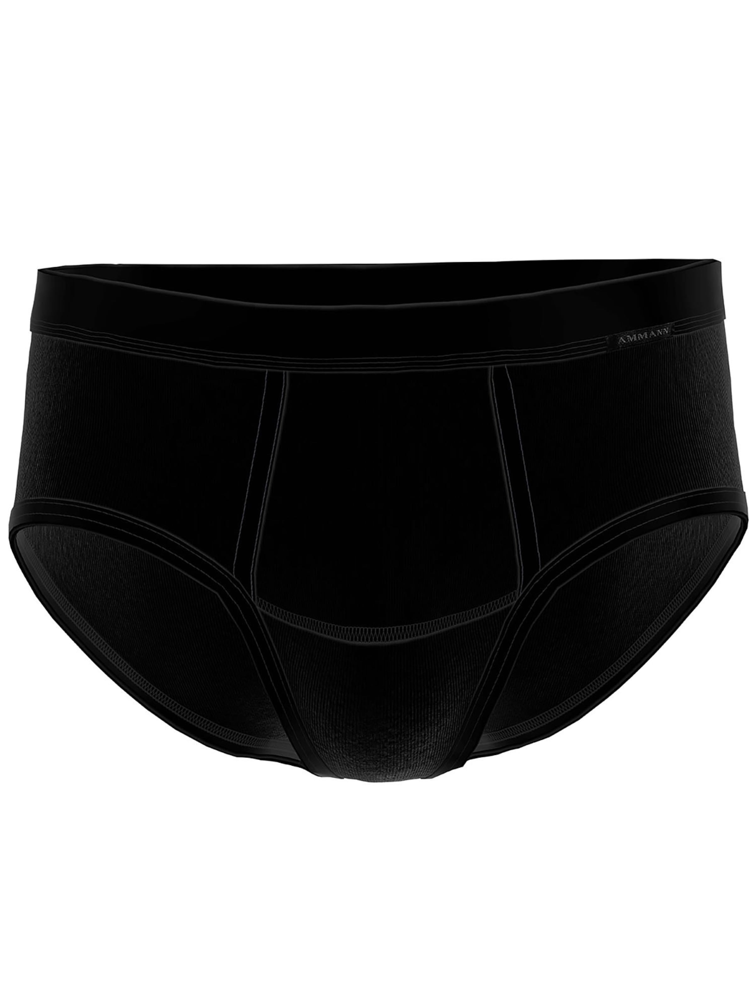 Ammann Panty 'Day Classic / Feinripp Premium' in Black: front