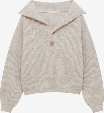 Pull&Bear Sweter w kolorze beżowy: przód