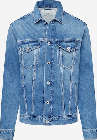 Pepe Jeans Φθινοπωρινό και ανοιξιάτικο μπουφάν σε μπλε: μπροστά
