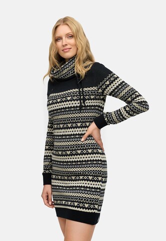 Ragwear Jurk 'Chlloe' in Zwart: voorkant