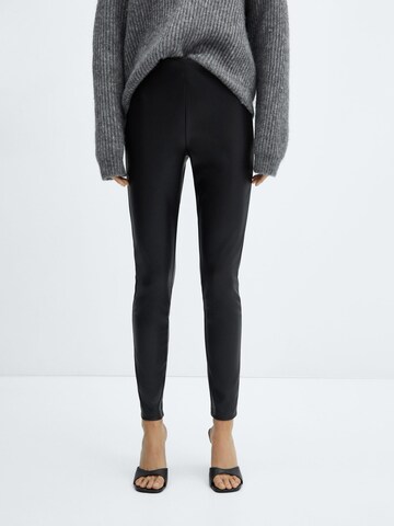 MANGO Regular Leggings 'GROTO' in Zwart: voorkant