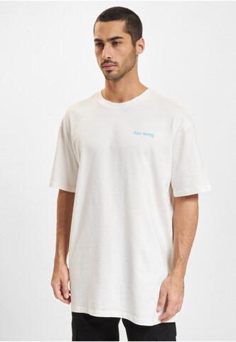 Just Rhyse - Camisa 'WavyPalms' em branco: frente