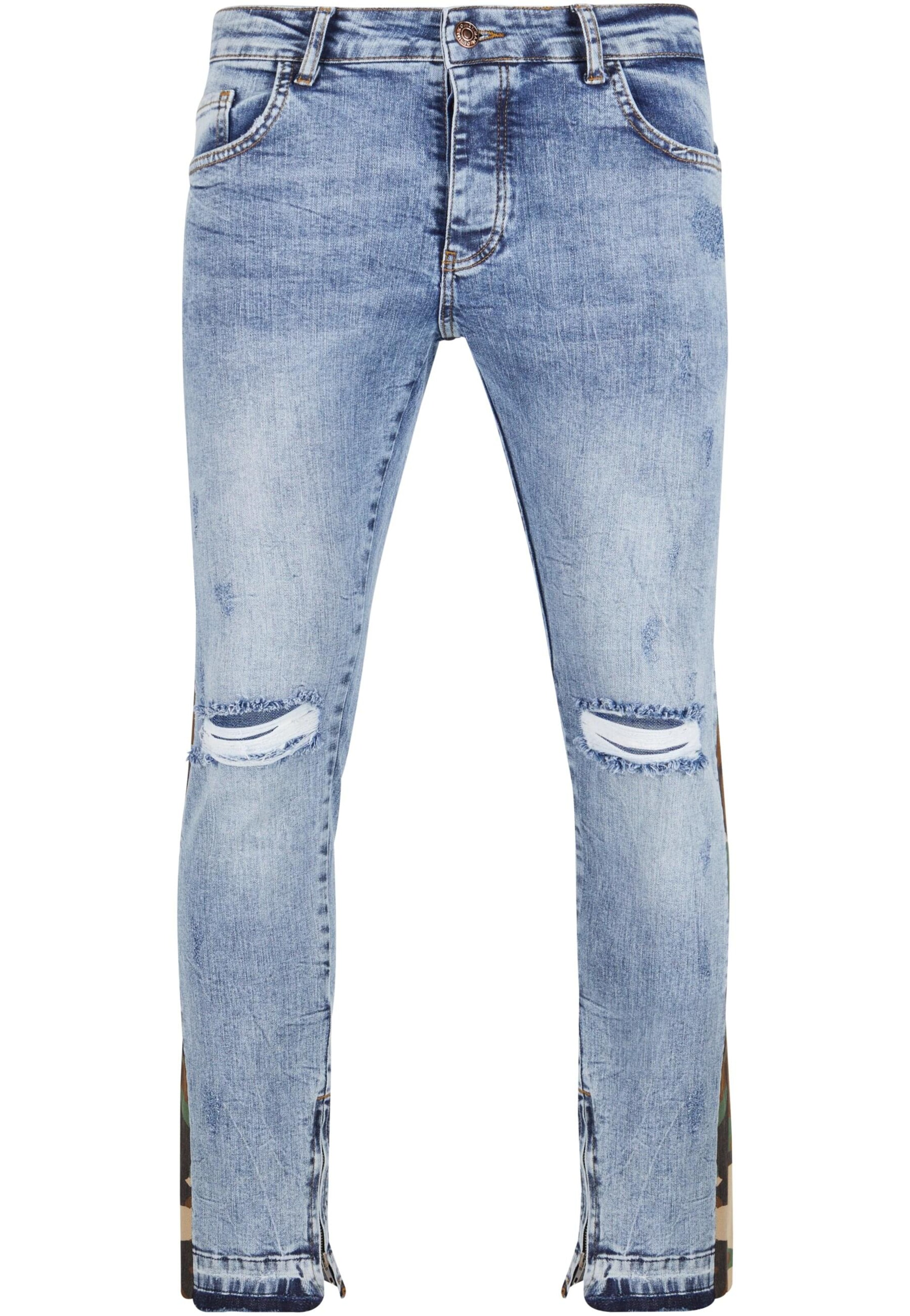 2Y Premium Skinny Jeans in Blau: Vorderseite