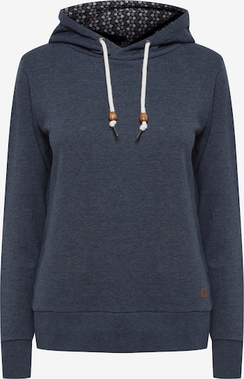 Oxmo Sweatshirt 'ULRIKA' in dunkelblau / braun, Produktansicht