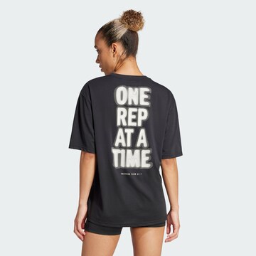 ADIDAS PERFORMANCE Performance Shirt 'One Rep At A Time' in Black: front