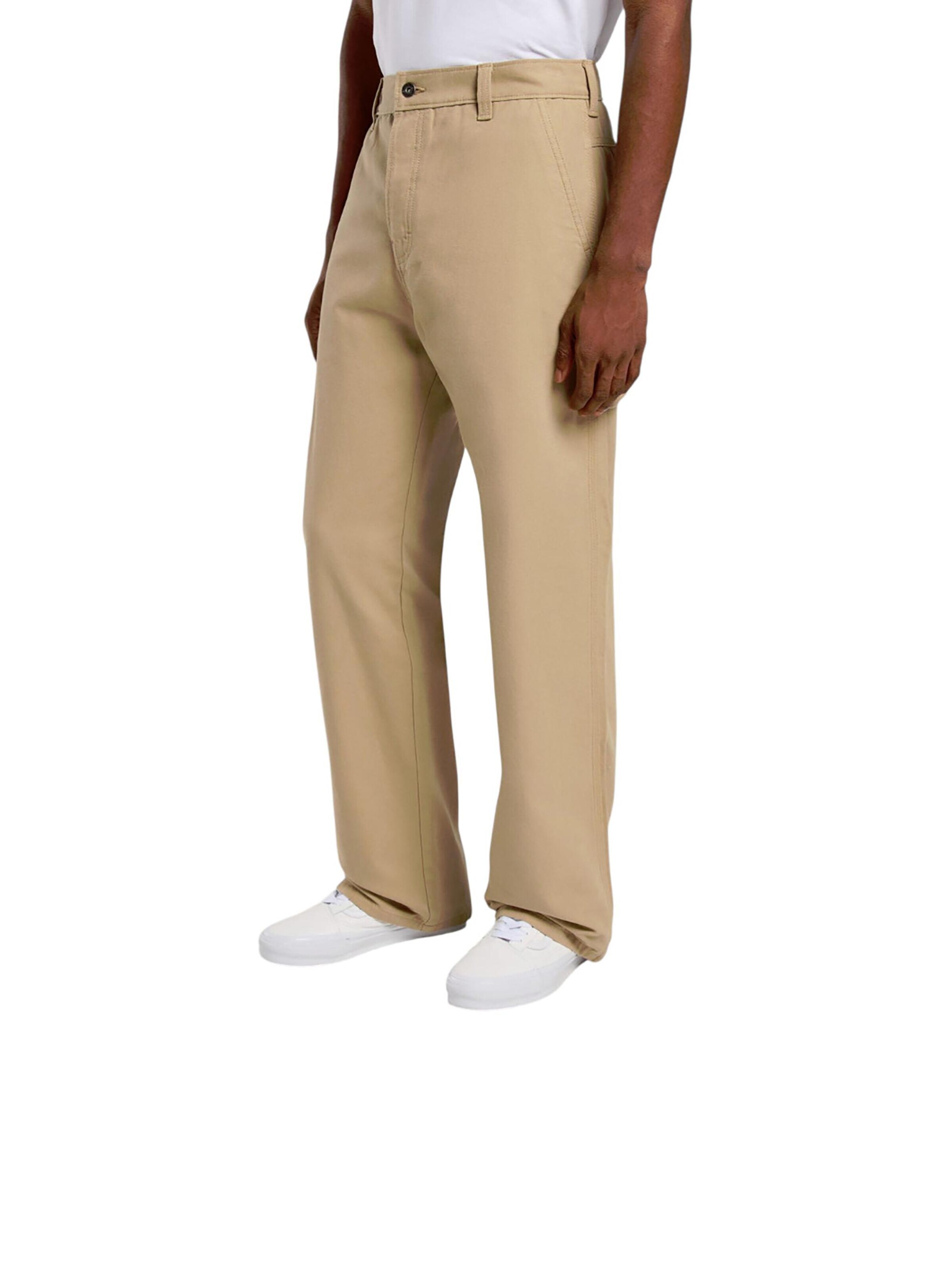 DICKIES Regular Pants 'Canvas Carpenter Lighweig' in Beige