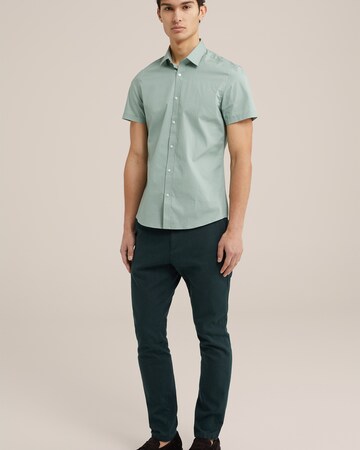 WE Fashion Slim fit Overhemd in Groen