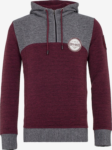 Sweat-shirt CIPO & BAXX en rouge : devant