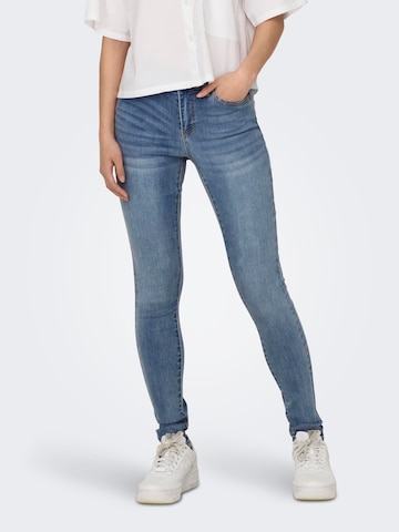ONLY Slimfit Jeans 'WAUW' in Blauw: voorkant