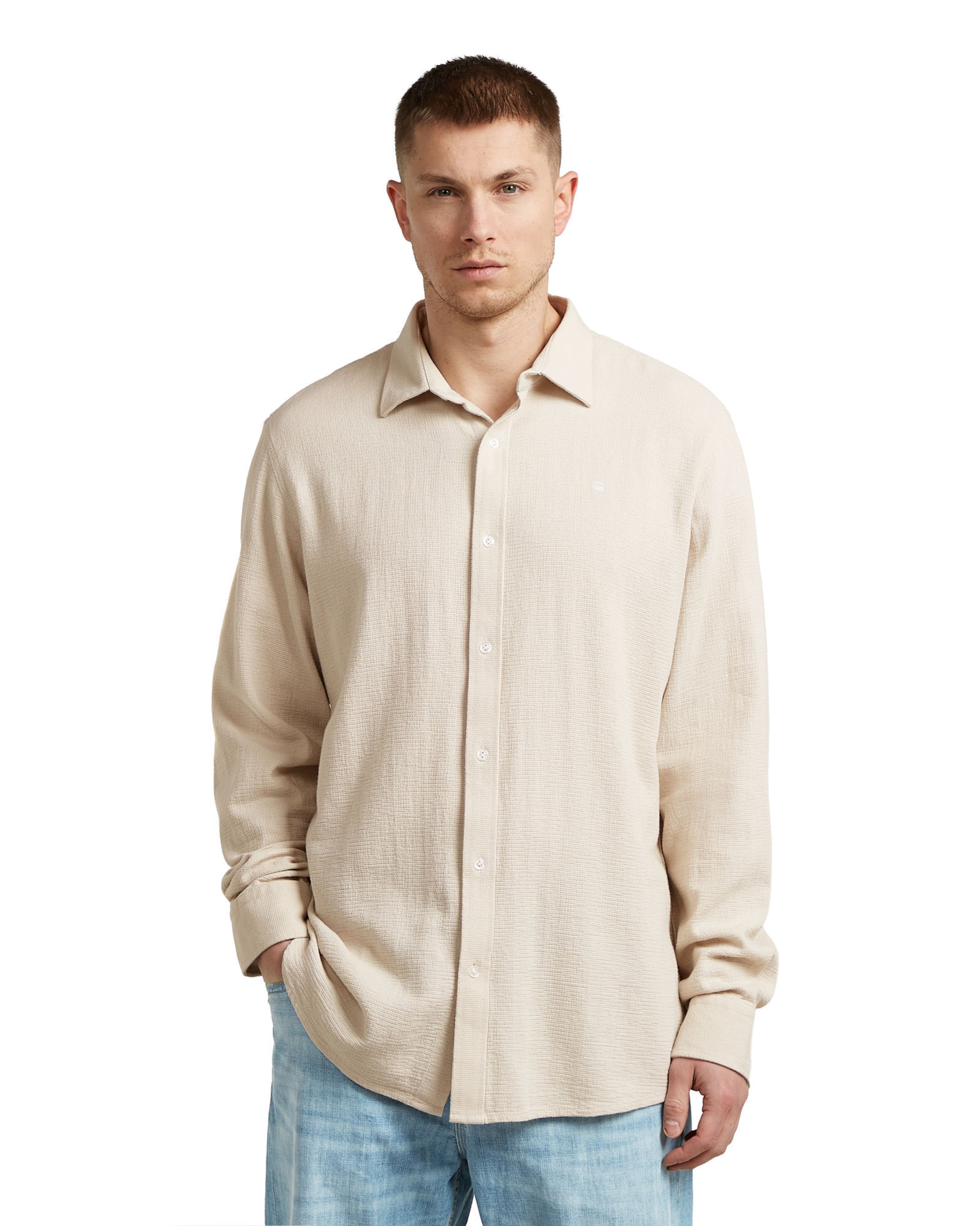 G-STAR Shirt - 'Clean Shirt' in Weiß: Vorderseite