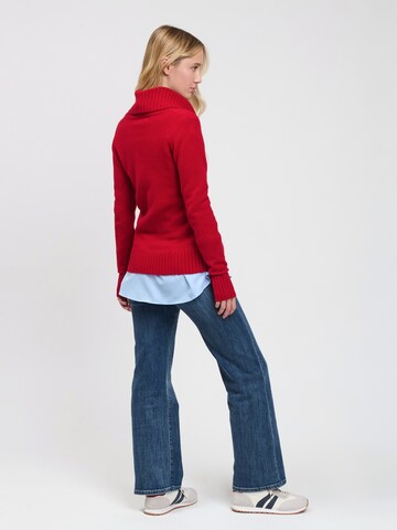 Influencer Pullover in Rot